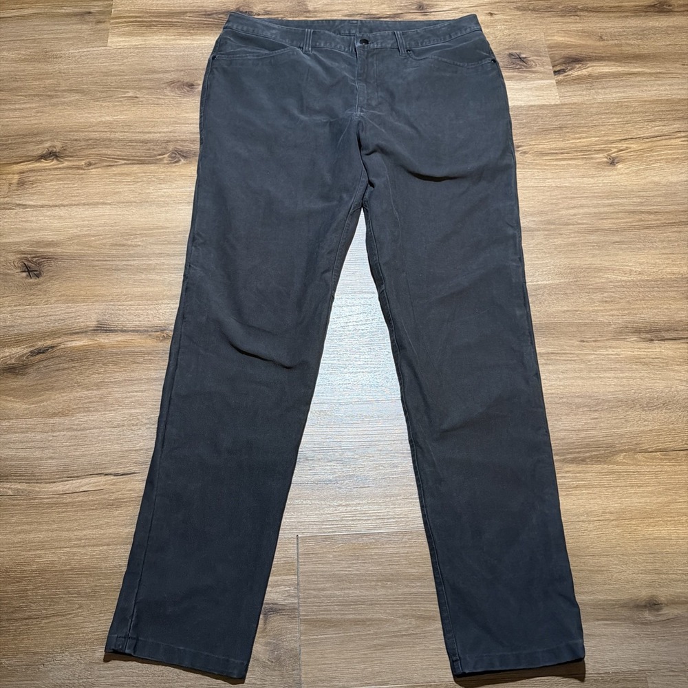 Lululemon‎ ABC Pant Slim Utilitech Abrasion Resistant LM5ABOS Black Size 36x34